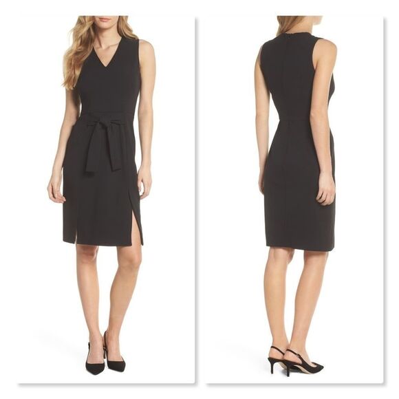 Vince Camuto Scuba Crepe Sheath Dress sz 4 - Picture 1 of 8